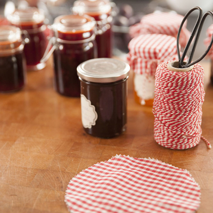 ESSCHERT DESIGN Striped Cooking Twine - Red/White