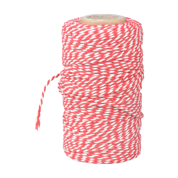 ESSCHERT DESIGN Striped Cooking Twine - Red/White