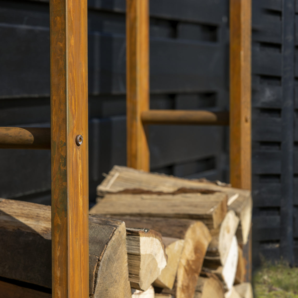 Load image into Gallery viewer, ESSCHERT DESIGN Rusted Log Rack - Large