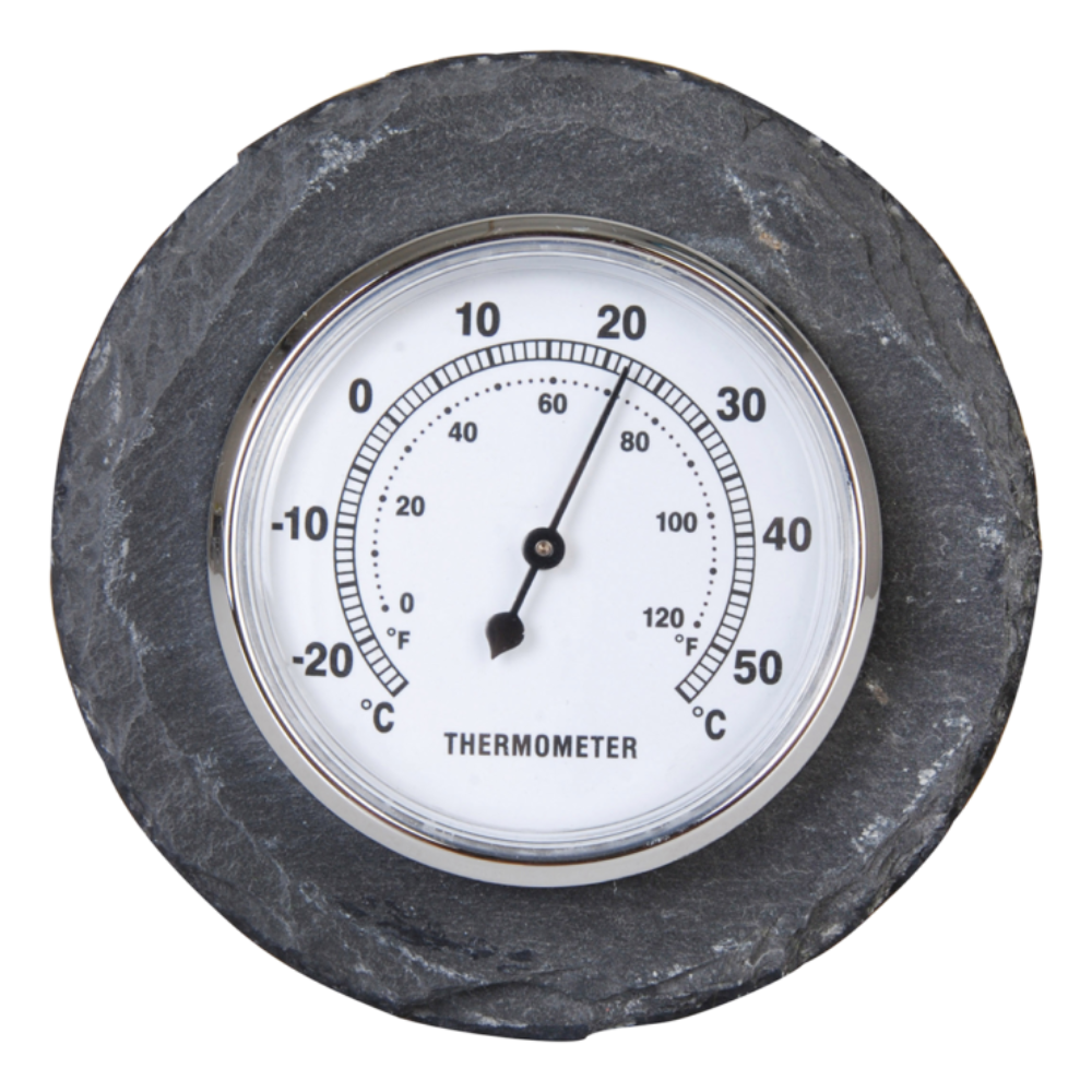 Load image into Gallery viewer, ESSCHERT DESIGN Round Slate Thermometer