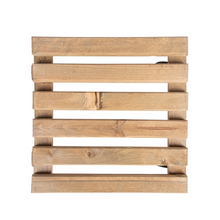 Load image into Gallery viewer, ESSCHERT DESIGN Wooden Plant Trolley Square - Aged
