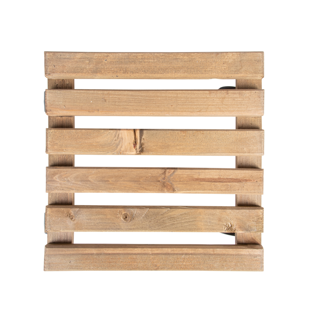 Load image into Gallery viewer, ESSCHERT DESIGN Wooden Plant Trolley Square - Aged