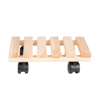 ESSCHERT DESIGN Wooden Plant Trolley Square - Natural