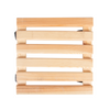 ESSCHERT DESIGN Wooden Plant Trolley Square - Natural
