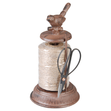 ESSCHERT DESIGN Cast Iron String Holder With Scissors