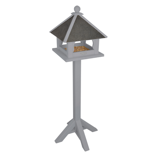 ESSCHERT DESIGN Freestanding Timber Bird Feeder - Grey
