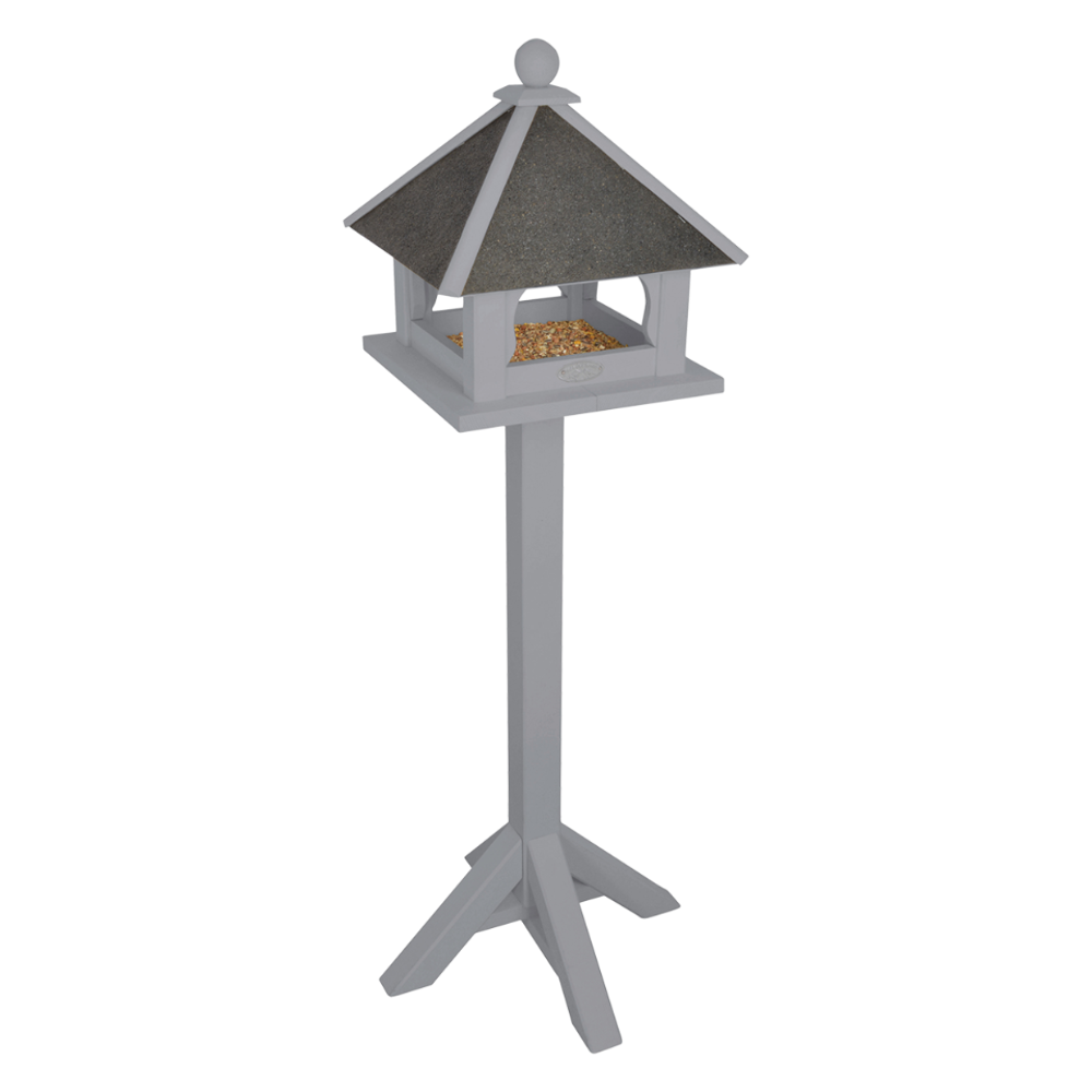 Load image into Gallery viewer, ESSCHERT DESIGN Freestanding Timber Bird Feeder - Grey