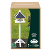 ESSCHERT DESIGN Freestanding Timber Bird Feeder - White