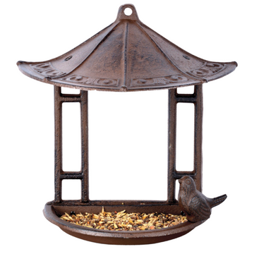 ESSCHERT DESIGN Wall Mounted Cast Iron Bird Feeder