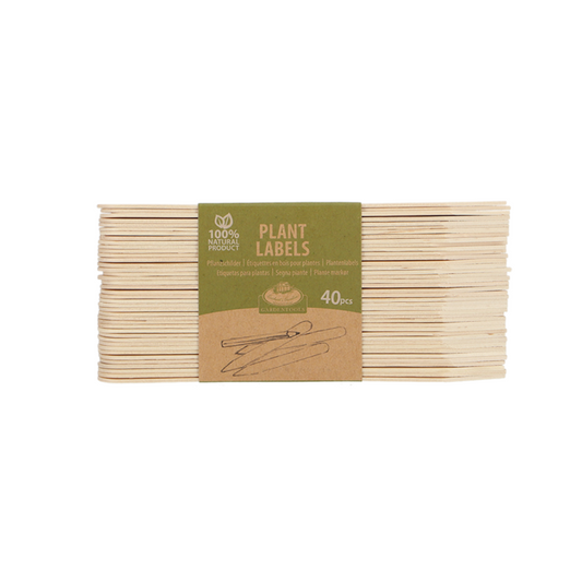 ESSCHERT DESIGN Wooden Plant Labels Large - Set of 40
