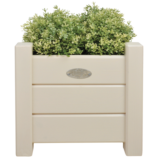 ESSCHERT DESIGN Wooden Square Planter White - Set of 2 **Limited Stock**