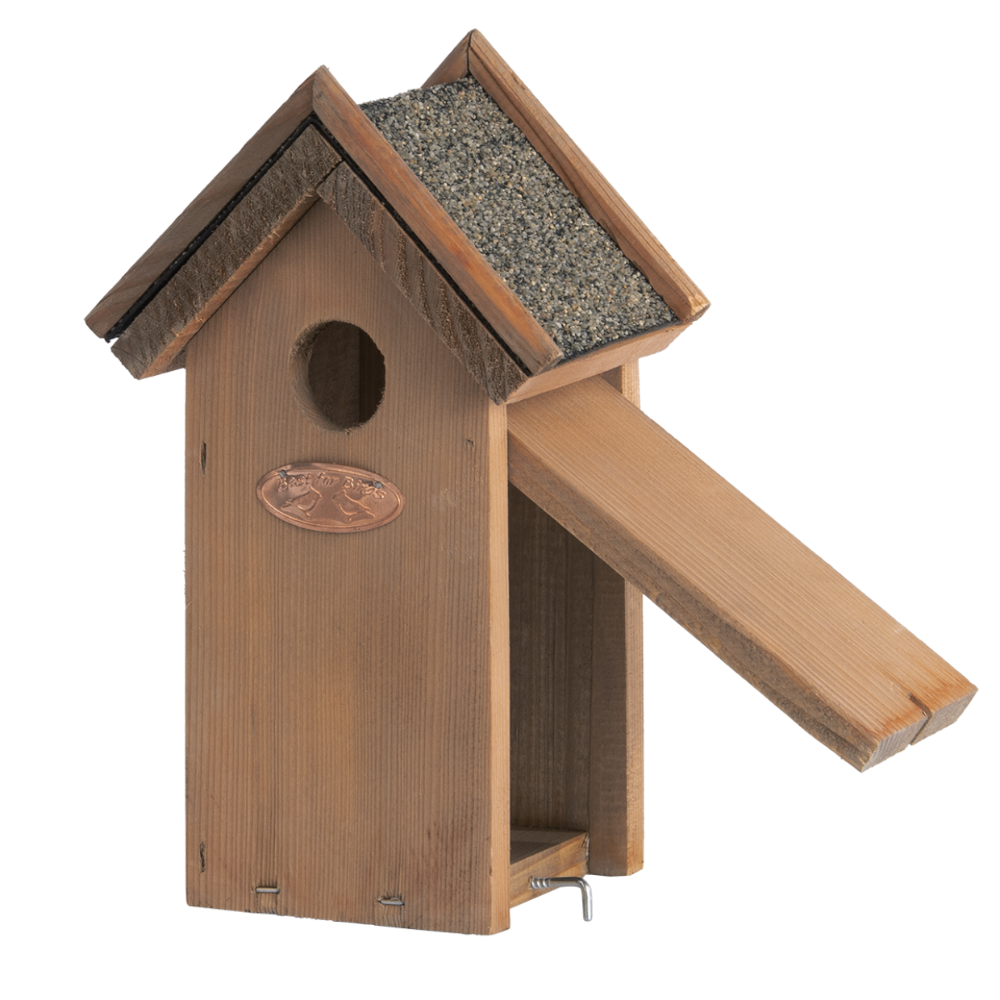 Load image into Gallery viewer, ESSCHERT DESIGN Wren Nesting Box With Bitumen Roof