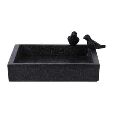 ESSCHERT DESIGN Terrazzo Bird Bath - Square