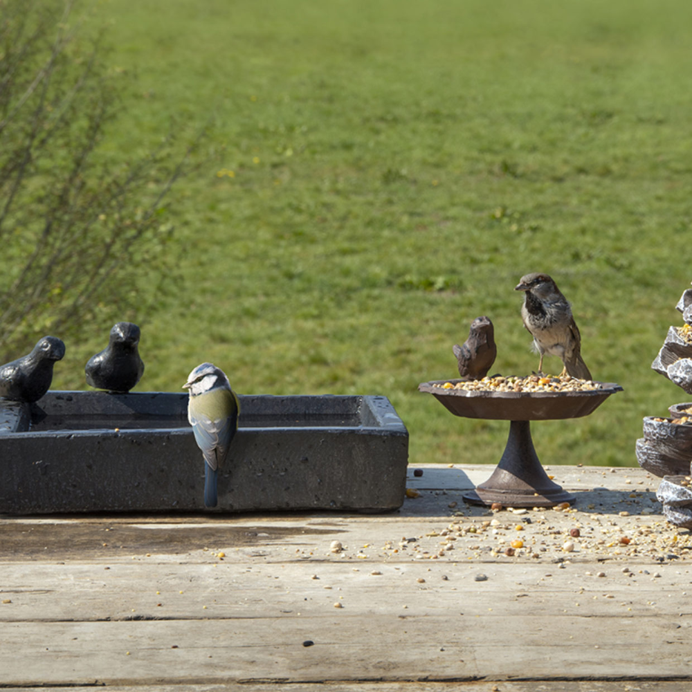 Load image into Gallery viewer, ESSCHERT DESIGN Terrazzo Bird Bath - Square