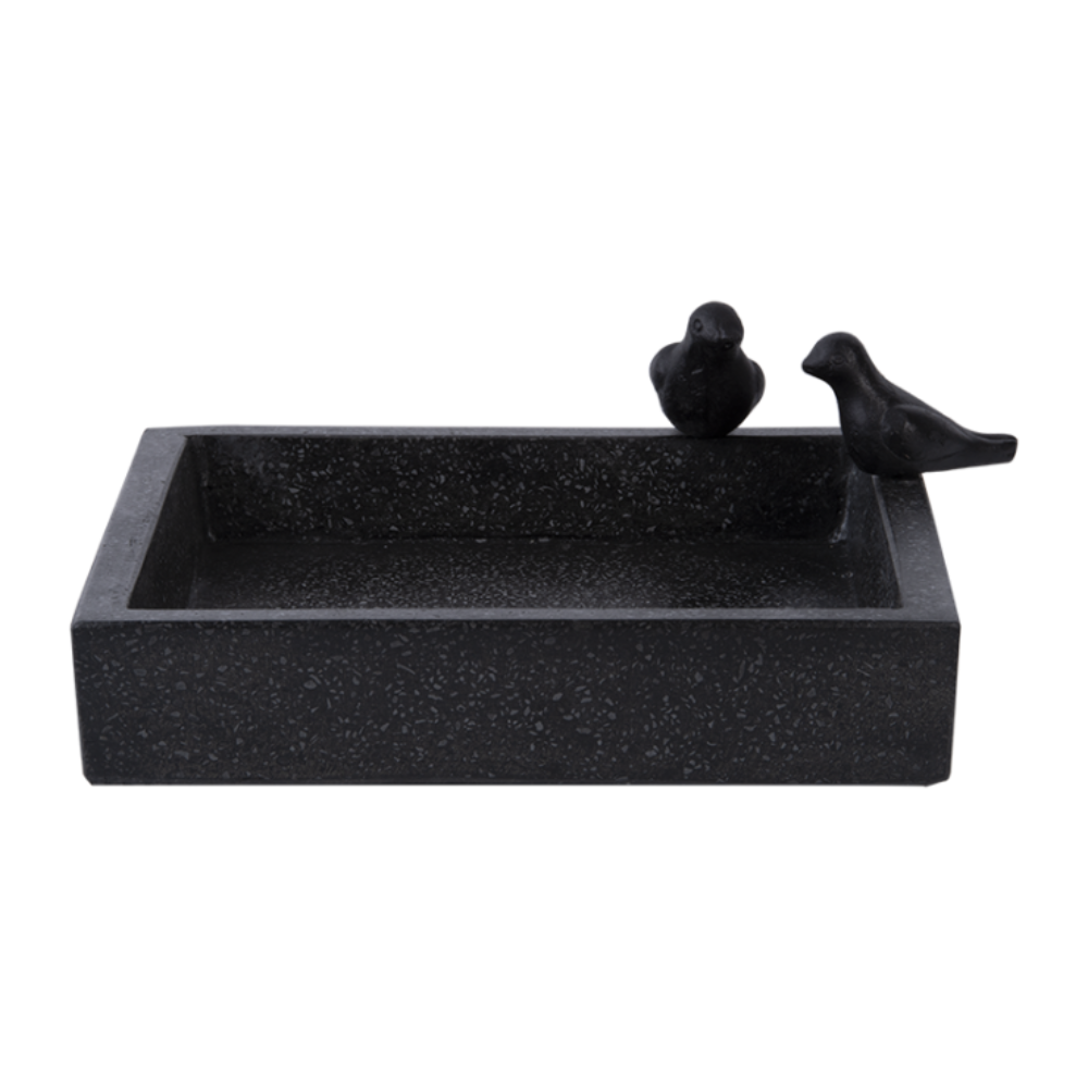 Load image into Gallery viewer, ESSCHERT DESIGN Terrazzo Bird Bath - Square