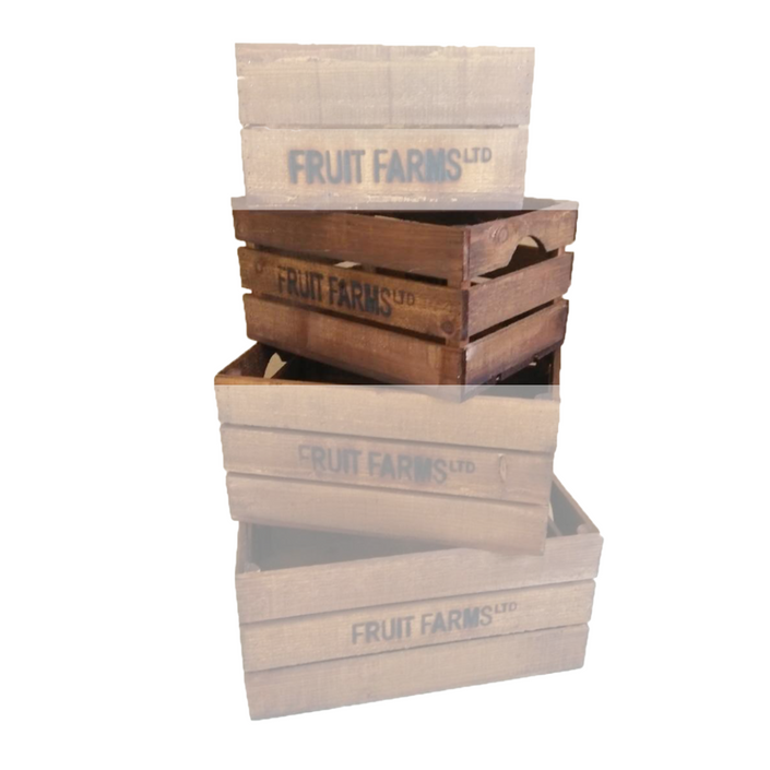 ESSCHERT DESIGN Wooden Storage Crate - Medium