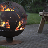 ESSCHERT DESIGN Fire Ball Pre-Rusted Laser Cut - Globe **Limited Stock**