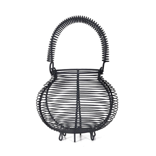 GARDEN TRADING Metal Egg Basket - Charcoal