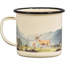 Load image into Gallery viewer, GENTLEMENS HARDWARE Enamel Mug - Great Outdoors Deer 500ml