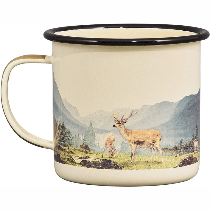 GENTLEMENS HARDWARE Enamel Mug - Great Outdoors Deer 500ml