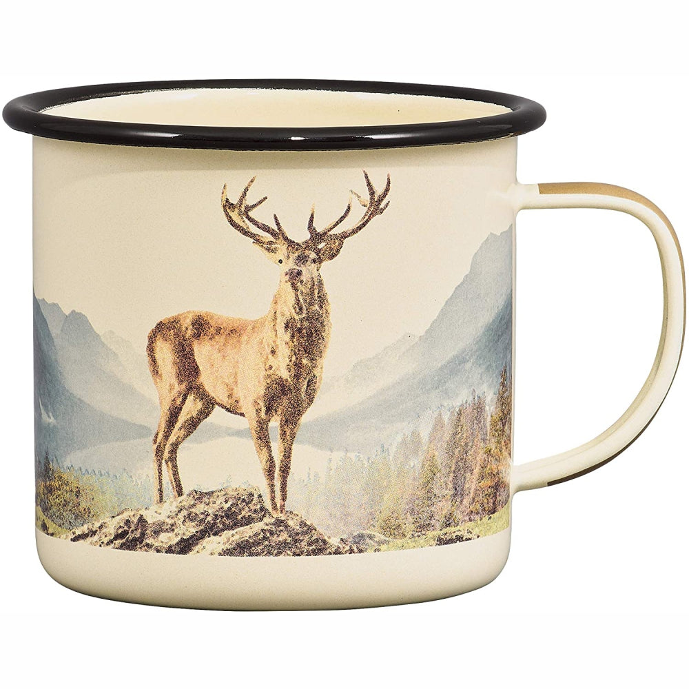 GENTLEMENS HARDWARE Enamel Mug - Great Outdoors Deer 500ml