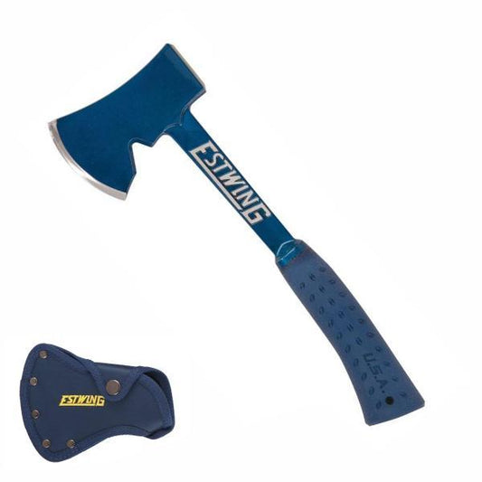 ESTWING 14" Blue Camper's Axe - Nylon Vinyl Shock Reduction Grip