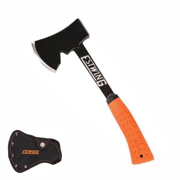 ESTWING 14" Orange Camper's Axe - Nylon Vinyl Shock Reduction Grip
