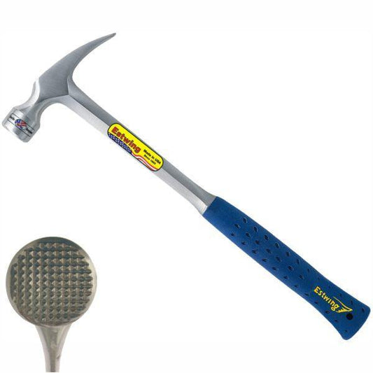 ESTWING 28oz Milled Face Framing Hammer - SHOCK REDUCTION GRIP
