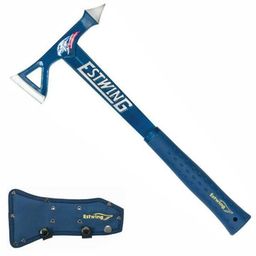 ESTWING BLACK EAGLE Blue Tomahawk - Blue Nylon Vinyl Shock Reduction Grip