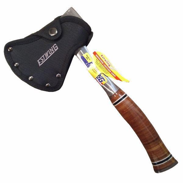 ESTWING Sportsman Axe with Sheath and Leather Grip - E24A 24oz