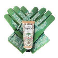 Load image into Gallery viewer, HEATHCOTE &amp; IVORY x MORRIS &amp; CO Golden Lily Gardening Glove &amp; Hand Cream Set