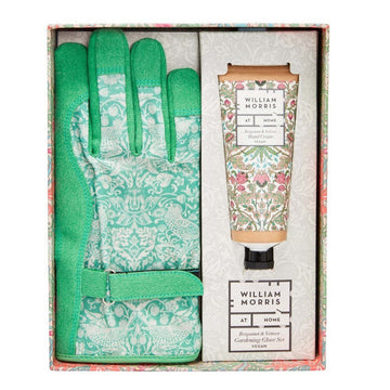 HEATHCOTE & IVORY x MORRIS & CO Golden Lily Gardening Glove & Hand Cream Set