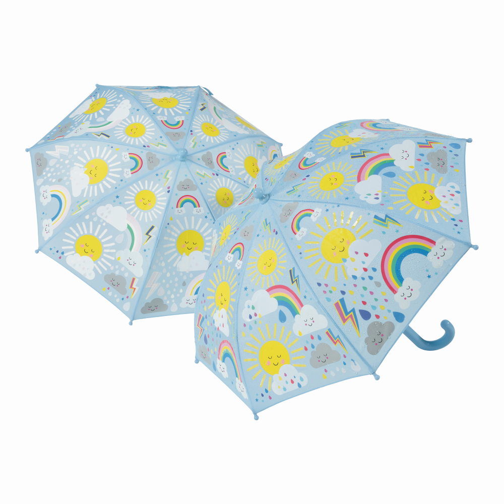 FLOSS & ROCK UK Colour Changing Umbrella - Sun & Clouds