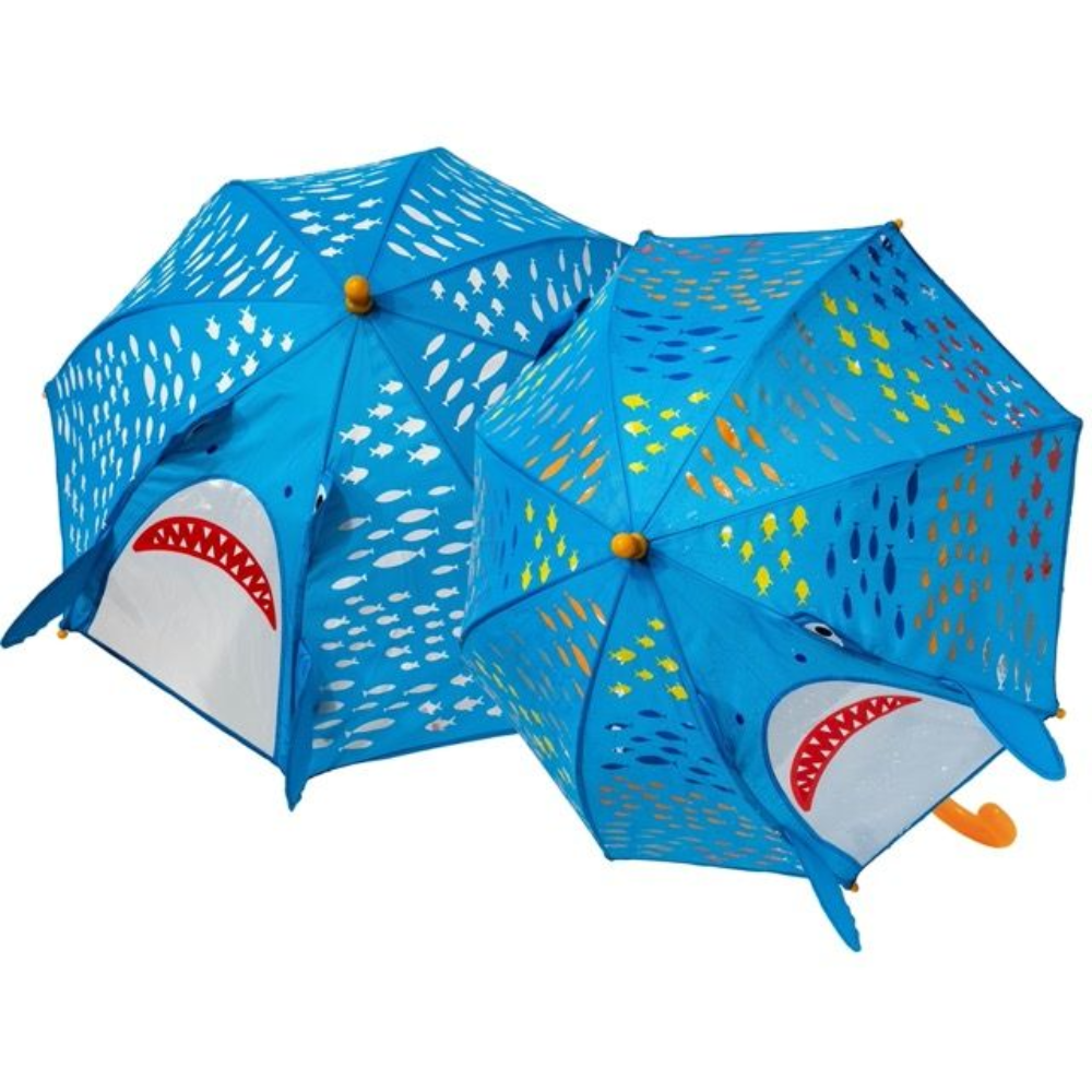 FLOSS & ROCK UK Colour Changing Umbrella 3D - Shark