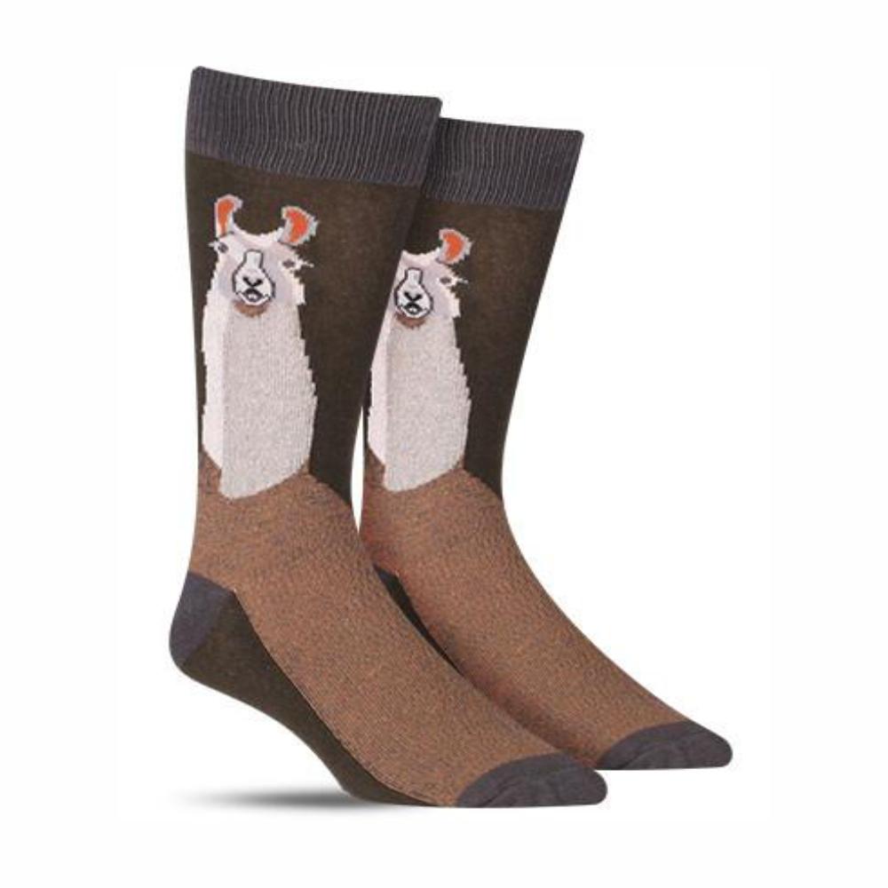 Load image into Gallery viewer, FOOT TRAFFIC Men&#39;s Socks - Llama