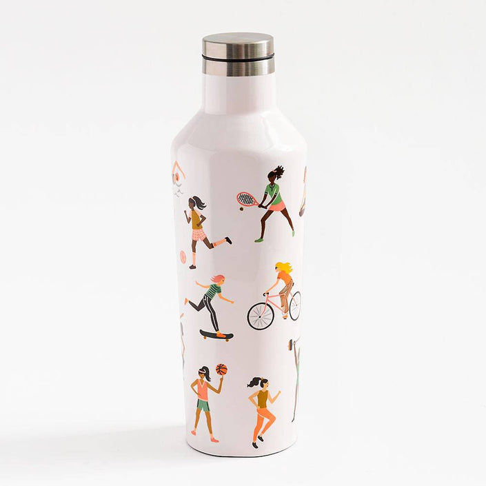 CORKCICLE x RIFLE PAPER CO. Stainless Steel Insulated Canteen 16oz (470ml) - Sports Girls