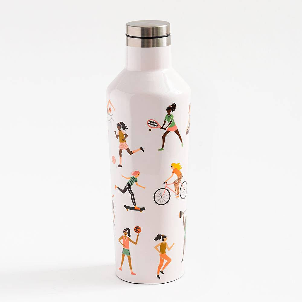 Load image into Gallery viewer, CORKCICLE x RIFLE PAPER CO. Stainless Steel Insulated Canteen 16oz (470ml) - Sports Girls **CLEARANCE**