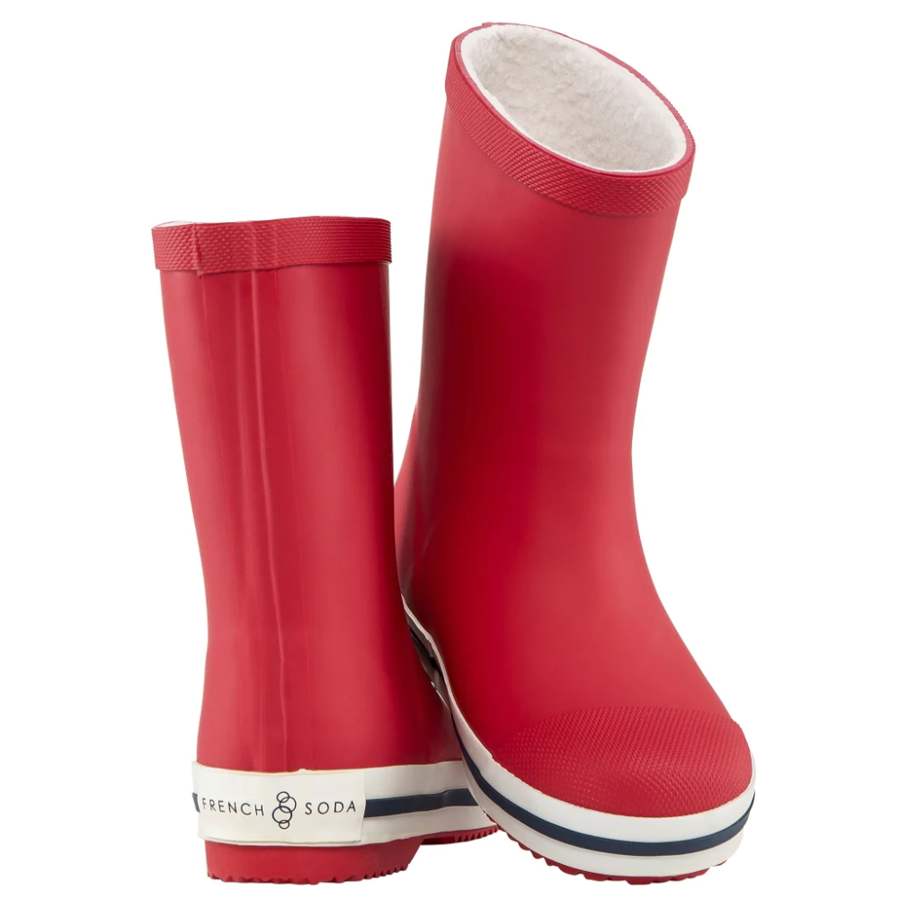 FRENCH SODA Kids Gumboot Red