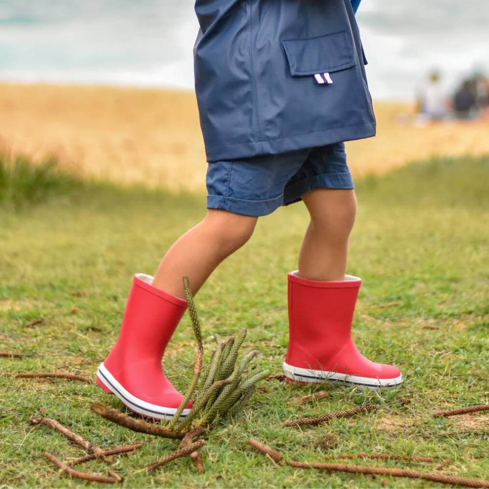 Load image into Gallery viewer, FRENCH SODA Kids Gumboot - Red