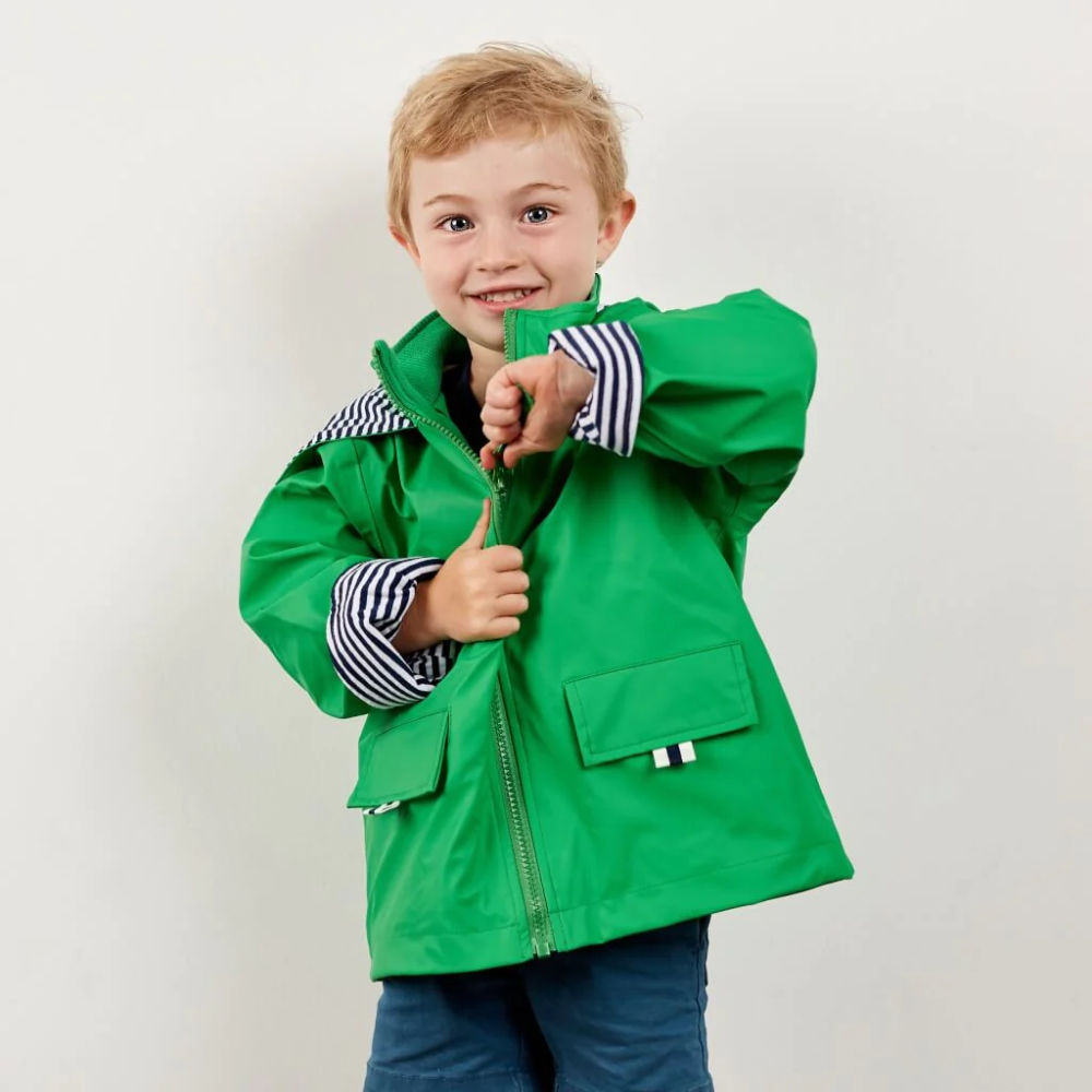 Load image into Gallery viewer, FRENCH SODA Kids Raincoat - Green