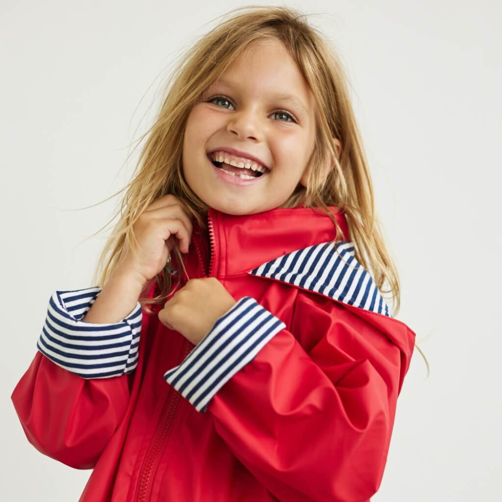 Load image into Gallery viewer, FRENCH SODA Kids Raincoat - Red