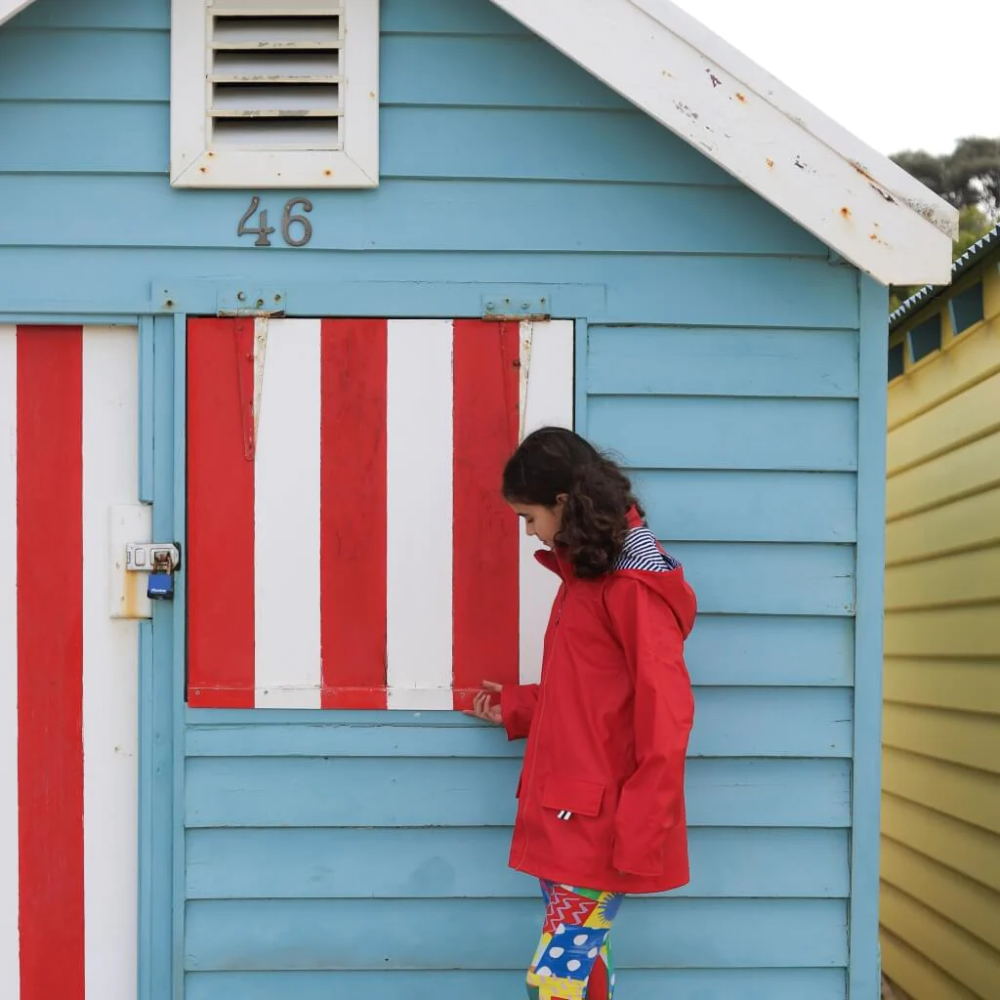 Load image into Gallery viewer, FRENCH SODA Kids Raincoat - Red