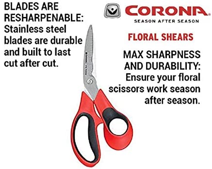 CORONA Stainless Steel Floral Scissors - 3 Inch Blade