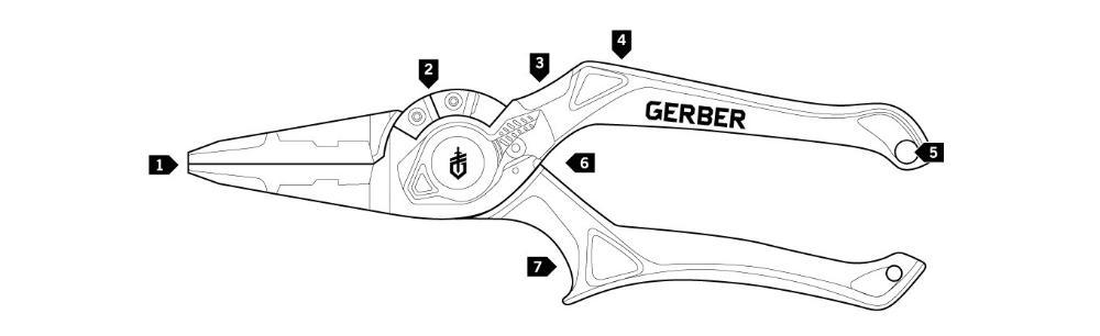 Load image into Gallery viewer, GERBER Magniplier 7.5&quot; Fishing &amp; Angling Pliers (31-003137)