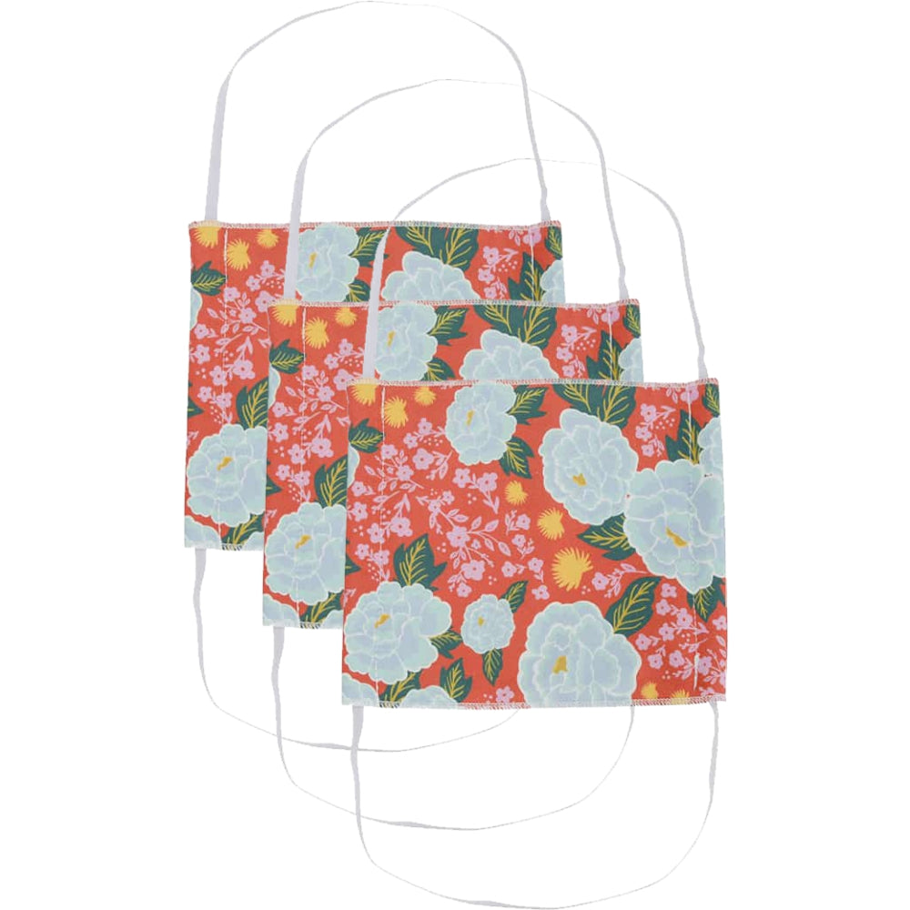 Load image into Gallery viewer, ANNABEL TRENDS Washable Reusable Face Mask - Pretty Peonies **REDUCED!!**