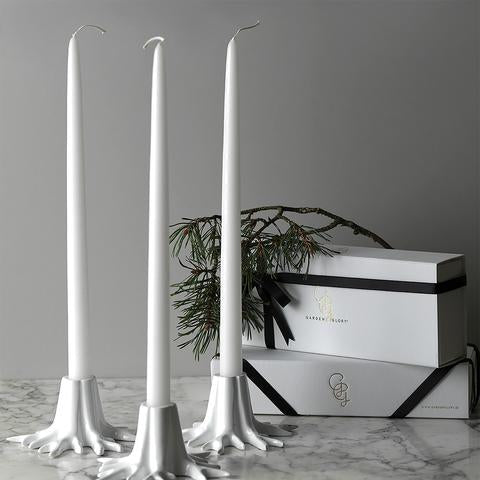 GARDEN GLORY Candle Holder "Mini Root" - Creme White