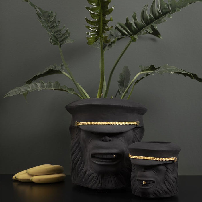 GARDEN GLORY Monkey Pot Large - Black