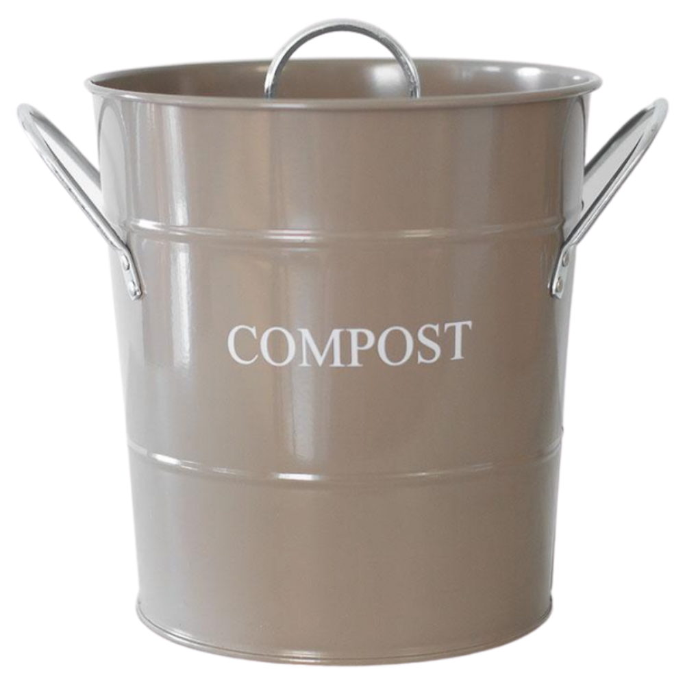HEAVEN IN EARTH Metal Compost Bucket - Dusk