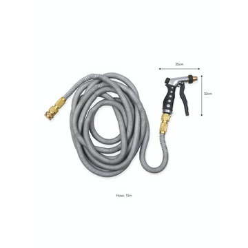 GARDEN TRADING Garden Hose With Spray Gun - 15m