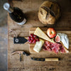 GENTLEMENS HARDWARE Cheese Board and Knife Set with Wine Opener